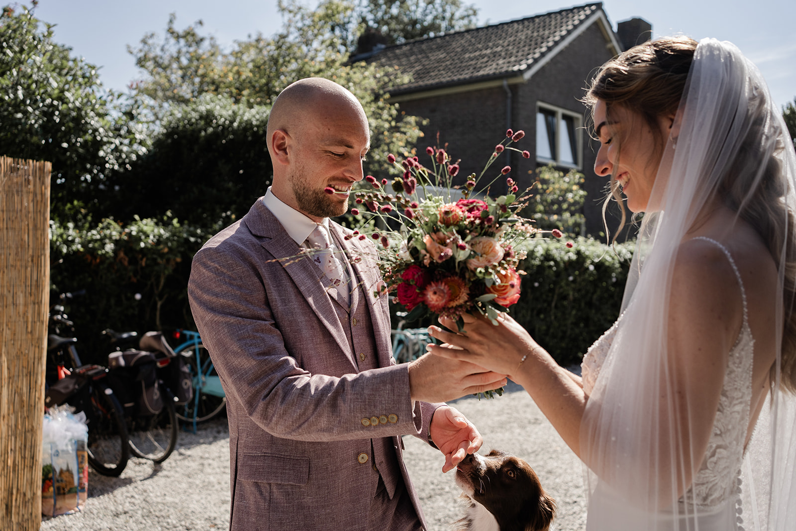 First look van bruidspaar